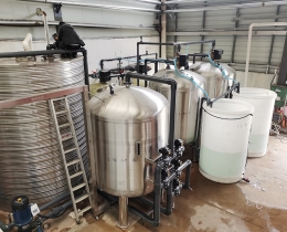 六点半豆奶厂食品加工45-60吨软化水设备