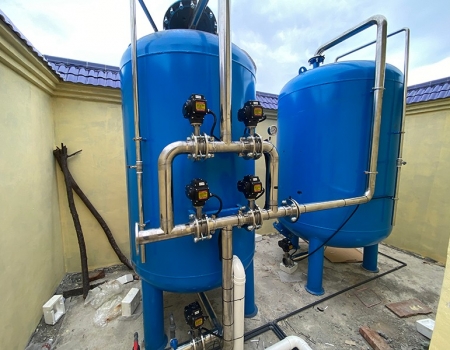 贵港市李村20吨压力式一体化净水设备