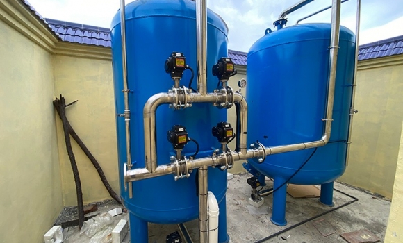 贵港市李村20吨压力式一体化净水设备